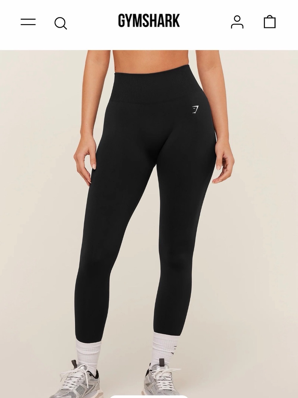 Gymshark Black High-Rise EVERYDAY SEAMLESS LEGGINGS